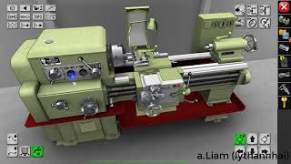 Phần mềm Mô phỏng vận hành máy tiện 1K62  Lathe Simulator Lite [upl. by Feliks]