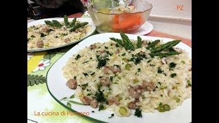 RISOTTO ASPARAGI E SALSICCIA [upl. by Ahsema]