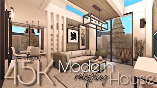 BLOXBURG 45K MODERN FAMILY HOUSE  NOGAMEPASS [upl. by Adilen]