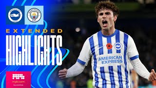 EXTENDED HIGHLIGHTS  Brighton v Man City  Premier League [upl. by Edeline114]