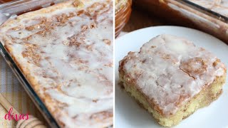 Glazed Honeybun Cake FromScratch wVanilla Honey Glaze So Good [upl. by Nanam]