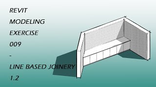 Revit Modeling Exercise 009  Line Based Joinery 12 [upl. by Josephina536]