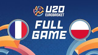 Group Phase  France v Poland  Full Basketball Game  FIBA U20 EuroBasket 2024 [upl. by Hilel]