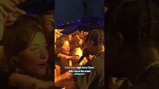 Travis Scott Lets a Fan Sing His Song 👀 [upl. by Angeli]