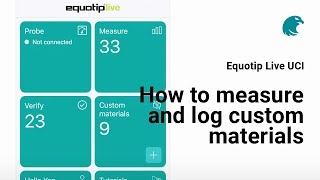 How to measure and log custom materials I  Equotip Live UCI [upl. by Danna313]