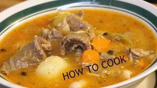 HOW TO MAKE JAMAICAN BEEF SOUP RECIPE JAMAICAN ACCENT 2016 [upl. by Iman185]