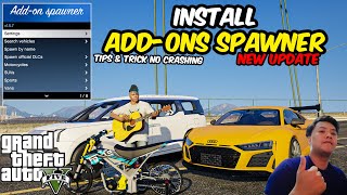 CARA INSTALL ADDON VEHICLE SPAWNER DI GTA 5 TERBARU  GTA 5 MODS [upl. by Lochner11]