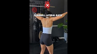 Dumbbell Lateral Raise Tips [upl. by Luthanen]