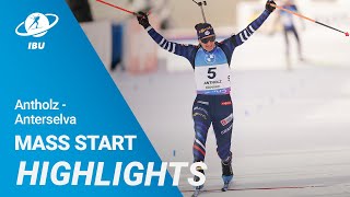 World Cup 2324 AntholzAnterselva Women Mass Start Highlights [upl. by Yanehc]