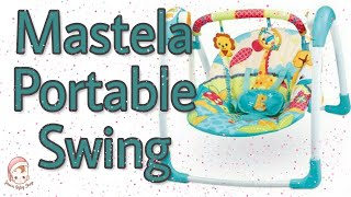 Ayunan Bayi Otomatis  Mastela Deluxe Portable Swing Review [upl. by Enahs]