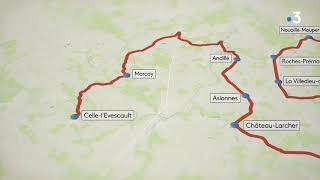 Tour PoitouCharentes 2022  Parcours Etape 3 entre Nieuill’Espoir 86 et Vivonne 86 [upl. by Zitah]