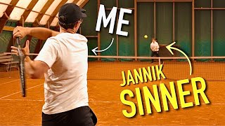 Hitting With World 1 Jannik Sinner My Unforgettable Tennis Experience [upl. by Ariana873]