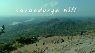 Savandurga Hill Trek  Adventurous trek  Road trip  Weekend Trip Must visit place near Bangalore [upl. by Dorothee]