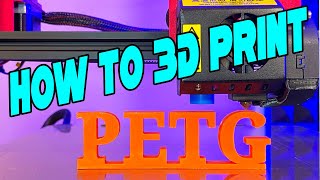 How to 3D Print PETG Filament Tips and Settings to 3D Print PETG Like a Pro  Cura [upl. by Mahsih]