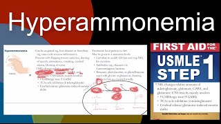 Hyperammonemia in HindiUrdu by first aid for USMLE step 1 [upl. by Yssirhc]