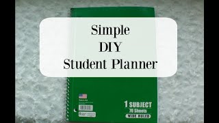 DIY College Planner  Simple DIY Student Planner  Assignment  Project  Homeschool  Functional [upl. by Sanfo]