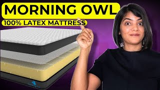 Morning Owl Natural Latex Mattress  Latex mattress pros and cons  Better than memory foam [upl. by Chessy]