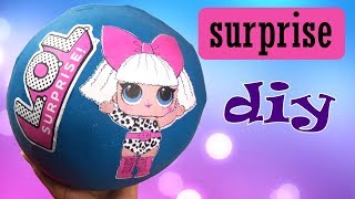 LOL surprise bal knutselen SURPRISE maken [upl. by Llerdna]