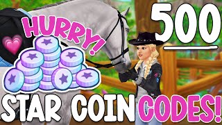 NEW FREE 500 STAR COINS CODE GIVEAWAY PART ONE [upl. by Lidstone]