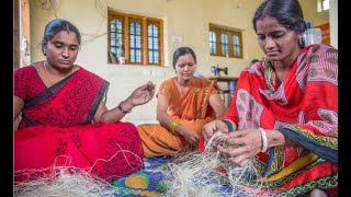 Saukhyam Reusable Sanitary Pads using Banana Fibre amp Cloth [upl. by Ardnahs208]