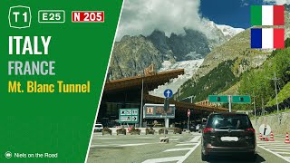 Driving in Italy and France Trafori T1 amp N205 E25 Mont Blanc Tunnel [upl. by Ahsinotna]