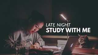 LATE NIGHT STUDY WITH ME  2 hour pomodoro revision session NO MUSIC [upl. by Selway]