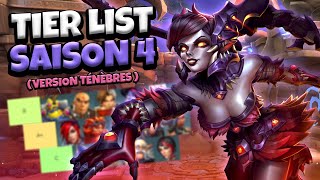 TIER LIST des MEILLEURS CHAMPIONS de PALADINS en SAISON 4  Patch Ténèbres [upl. by Fauman]