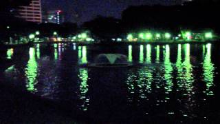 Lumpini Park At Night Bangkok [upl. by Sib966]