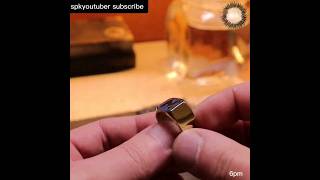 Crafting a Letter Ring from a Hex Nut The Process is MindBlowing spkyoutuber jewellery [upl. by Oicangi]