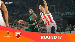 PanathinaikosZvezda  Round 17 Highlights  202324 Turkish Airlines EuroLeague [upl. by Rabah]