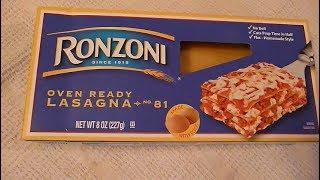 Ronzoni Oven Ready Lasagna Easy Lasagna Recipe [upl. by Olivero725]