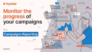 How to monitor the progress of your cold email campaigns in Hunterio [upl. by Atibat]