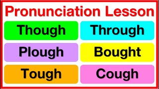 OUGH COMPLETE GUIDE 🤔  8 ways to pronounce ough  English Pronunciation lesson with examples [upl. by Idaf]