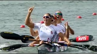 2017 ICF Canoe Sprint World Championships Racice Womens K4 500m Final A [upl. by Anayd]