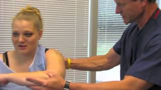 Jerk Test Demonstrating Shoulder Instability  Dr Eric Janssen [upl. by Ilime]