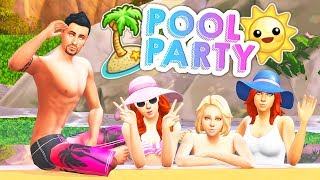 THROW POOL PARTIES🌊🌞  THE SIMS 4  MOD REVIEW [upl. by Ocir]