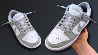 HOW TO LACE NIKE DUNK LOWS LOOSELY BEST WAY [upl. by Kaine]