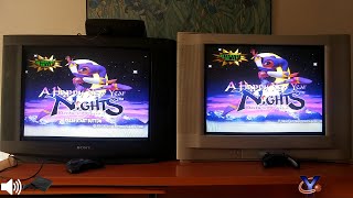 Sega Saturn PAL  Emulator Vs Original    Sony Trinitron Vs JVC    Flat Vs Curved [upl. by Eimyaj]