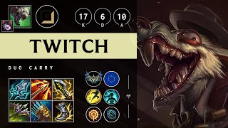 Twitch ADC vs Varus Godlike  EUW Challenger Patch 1417 [upl. by Nylesoy769]