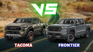 2024 Toyota Tacoma vs 2023 Nissan Frontier Who wins [upl. by Ecire]