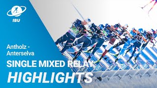 World Cup 2324 AntholzAnterselva Single Mixed Relay Highlights [upl. by Wahl]