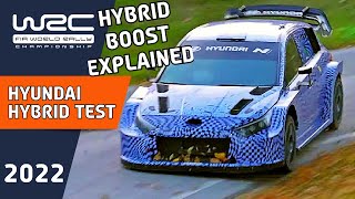 Hyundai WRC 2022 Hybrid Test WRC Hybrid BOOST Explained for WRC 2022 [upl. by Akemahs]