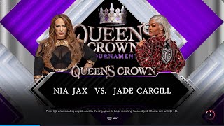 Nia Jax vs Jade Cargill queens tournament [upl. by Notnats]