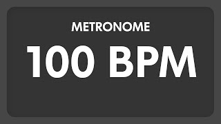 100 BPM  Metronome [upl. by Ayhtin919]