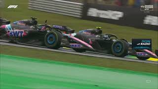 Esteban Ocon postrace radio Brazilian GP 2024 [upl. by Luhey]