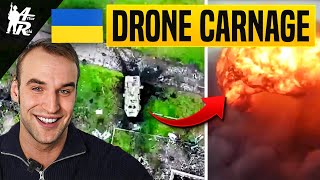 DRONE CARNAGE Russians Blown to Pieces  Ukrainian War Update [upl. by Dlareme411]