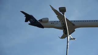 Lufthansa Mitsubishi CRJ900LR Landing on EPRZ RzeszówJasionka Airport [upl. by Itsrik]