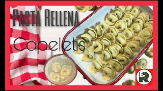 🔴Como hacer CAPELETIS Caseros👉PASTA RELLENA SIN MOLDES [upl. by Eniamahs]