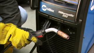 Millermatic® 252 MIG welder runin [upl. by Ecirtap]