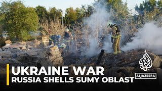 Ukraine war Russia shells nine communities in Sumy Oblast [upl. by Yraunaj25]